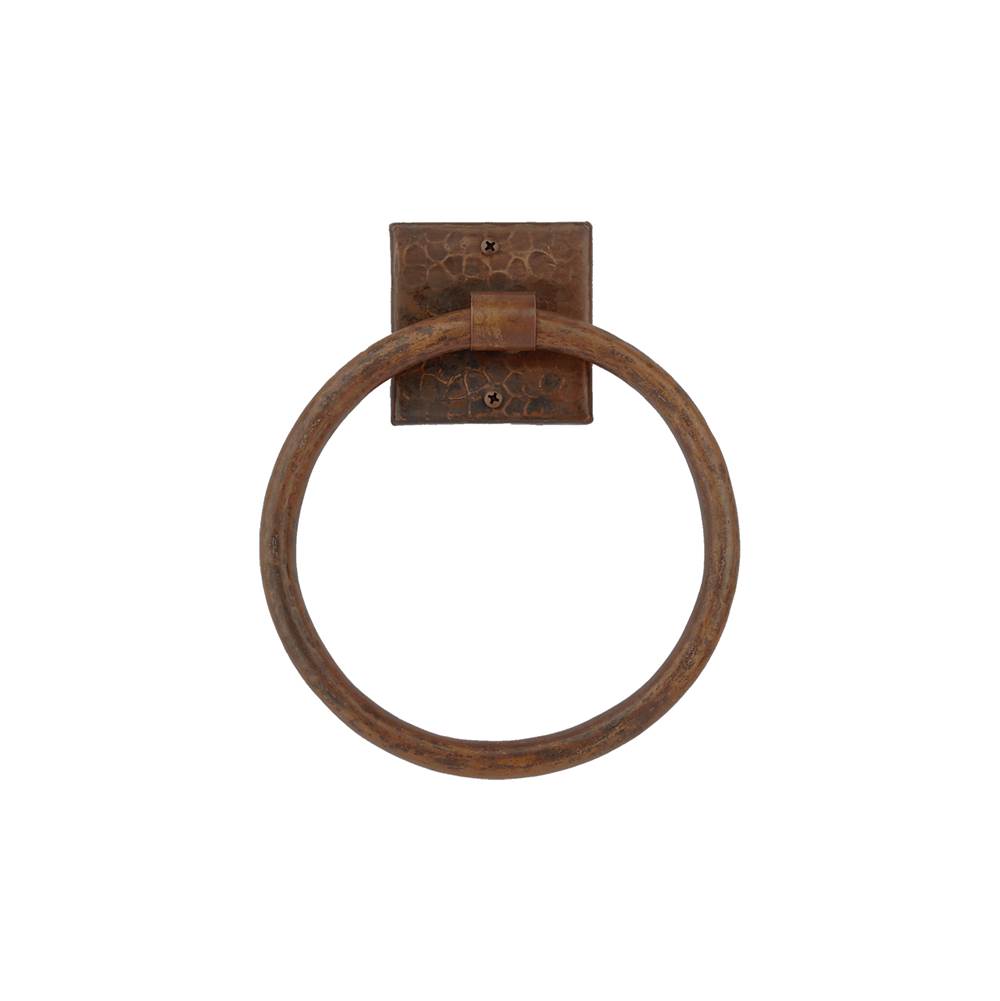 Premier Copper Products 7'' Hand Hammered Copper Towel Ring