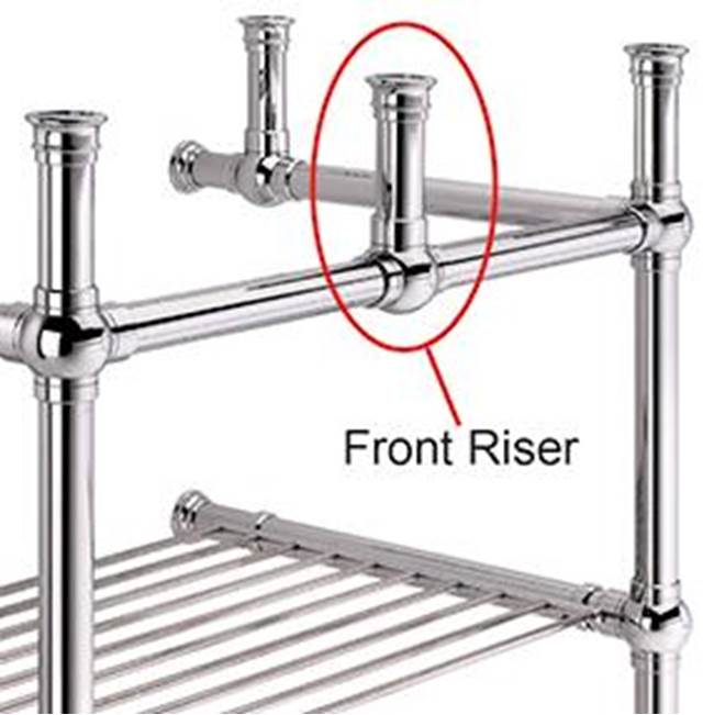 Palmer Industries Front Riser 1.5'' in Polished Nickel Un-Lacquered