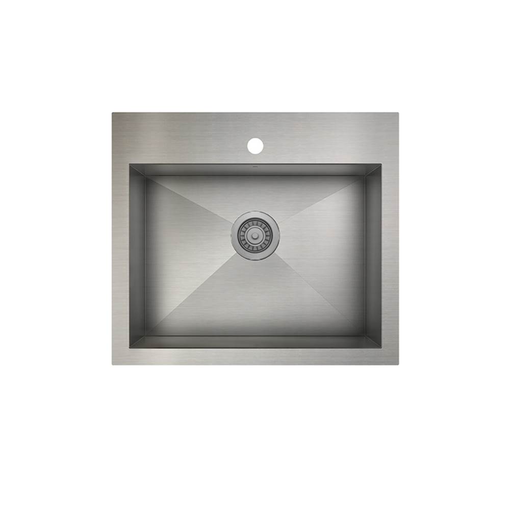 Prochef by Julien Proinox H0 Kitchen Sink Dualmount, Single 22X16X9
