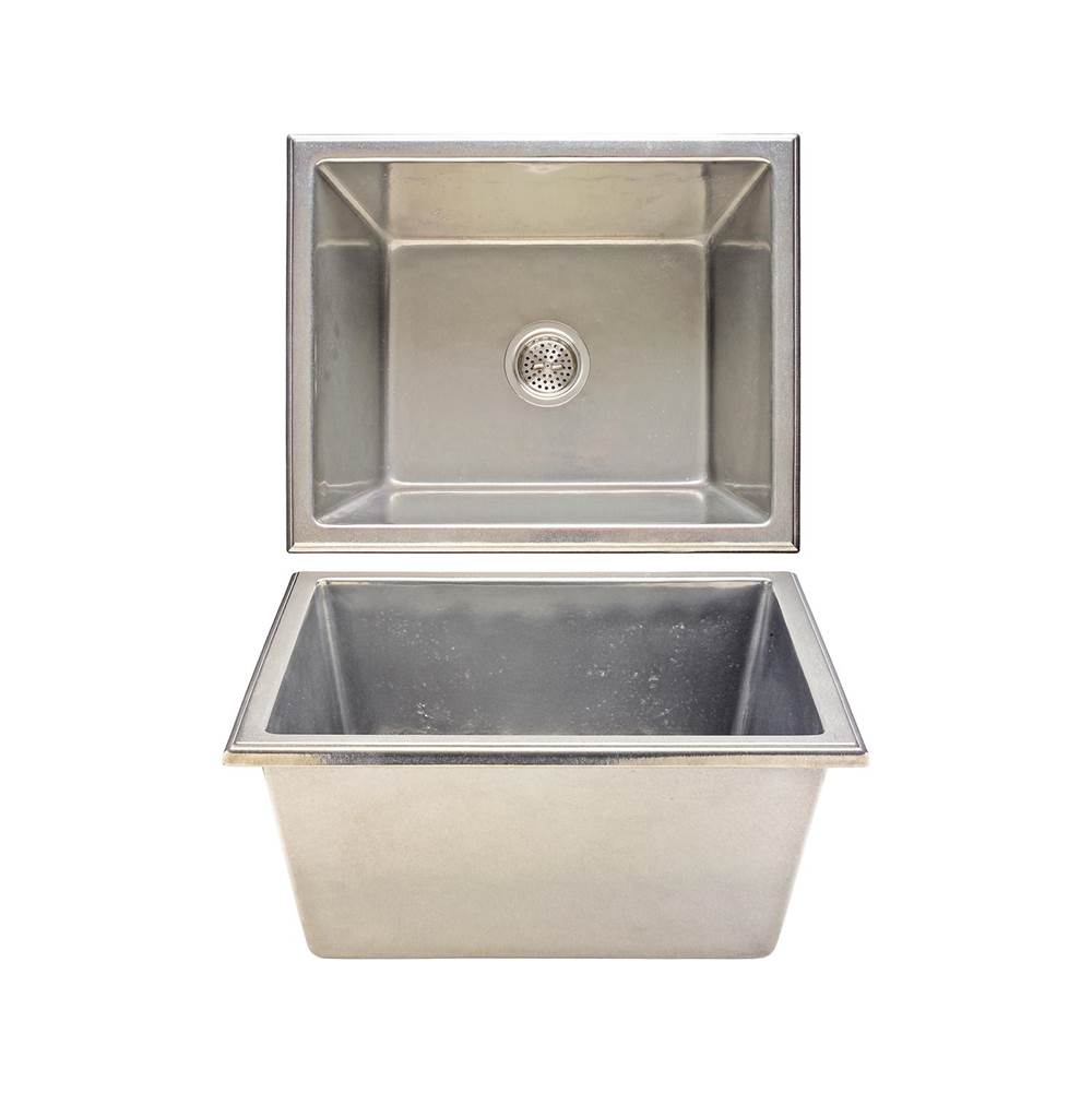 Rocky Mountain Hardware Plumbing Sink, Double Lago, S/R or UC, DBL bowl, apron frt