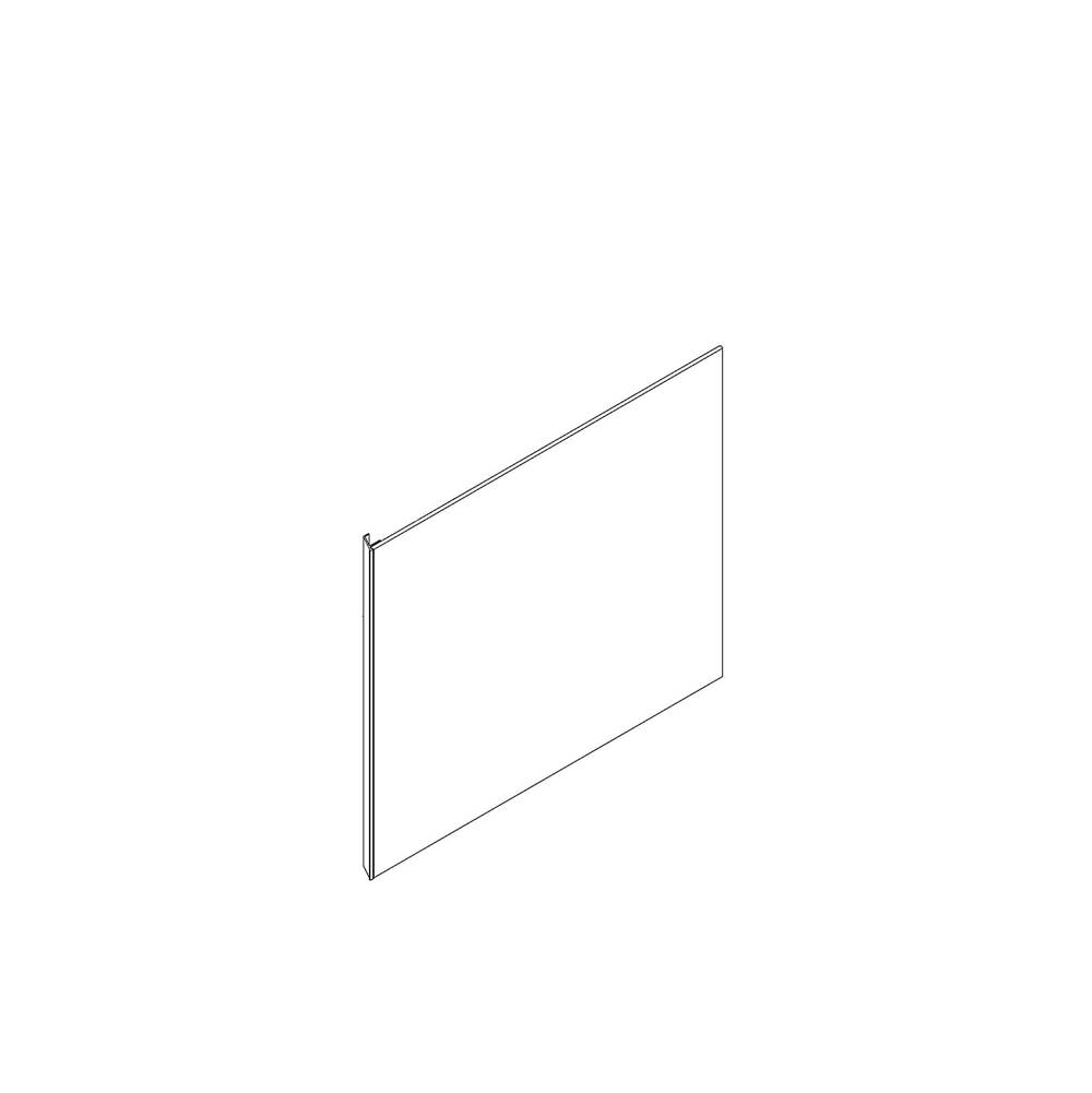 Robern Cartesian and Profiles Side Kit, 22-1/2'' H x 18'' D, Single Side Kit, Matte White