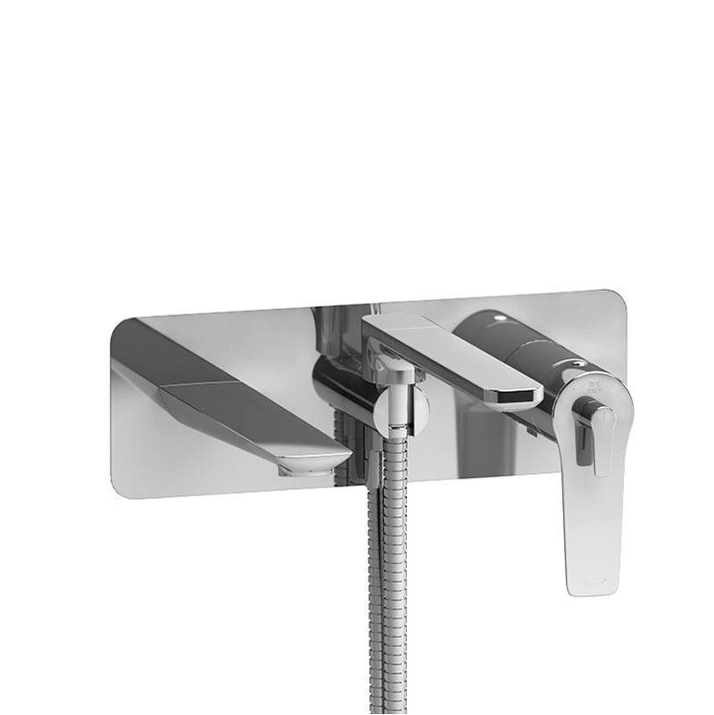 Riobel Pro Wall-mount Type T/P (thermo/pressure balance) coaxial tub filler with hand shower