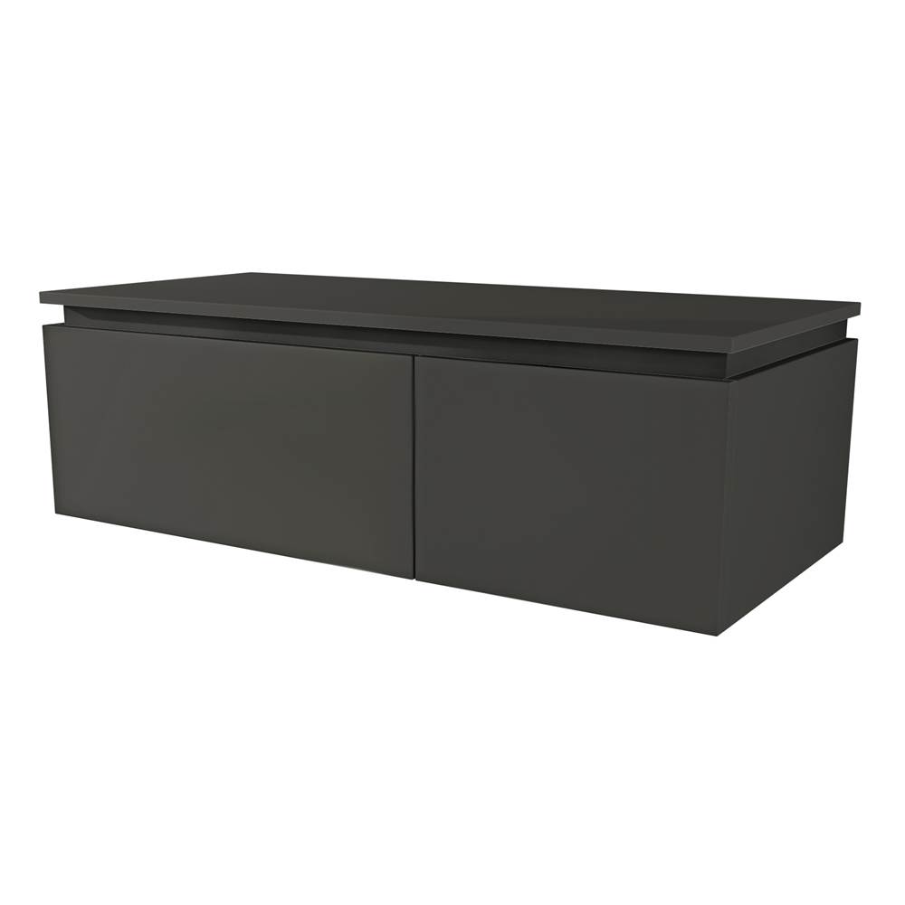 Sapphire Bath 39.4'' Avril Collection Mole Gray Side Cabinet W/ 2 Drawers