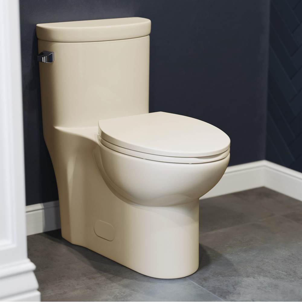 Swiss Madison Sublime One Piece Elongated Left Side Flush Handle Toilet In Bisque 1.28 Gpf
