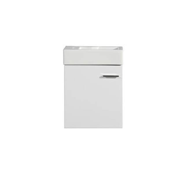 Swiss Madison Colmer 18'' Wall-Mounted Bathroom Vanity In White