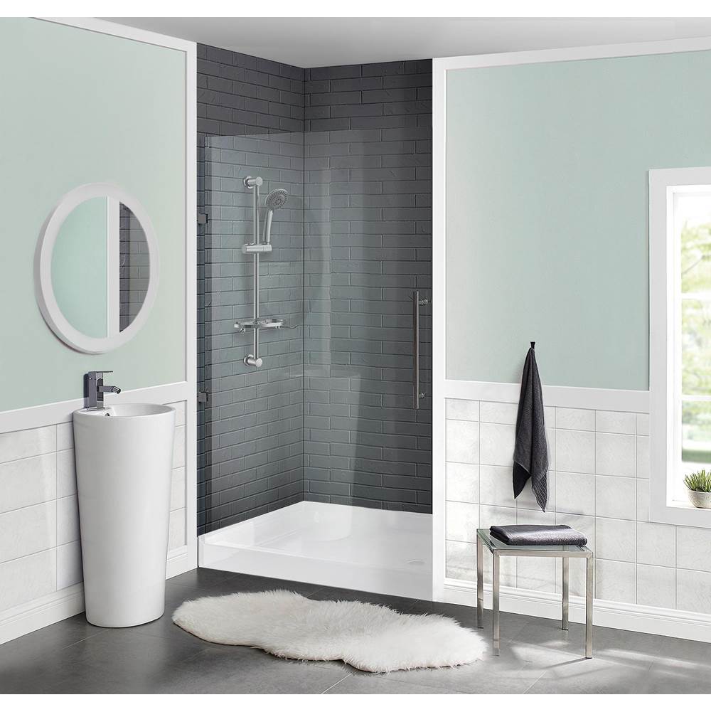 Swiss Madison Voltaire 42'' X 36'' Acrylic White, Single-Threshold, Center Drain, Shower Base