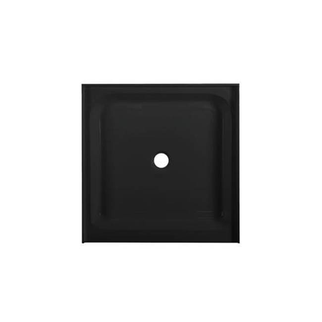 Swiss Madison Voltaire 36 X 36 Acrylic Black, Single-Threshold, Center Drain, Shower Base