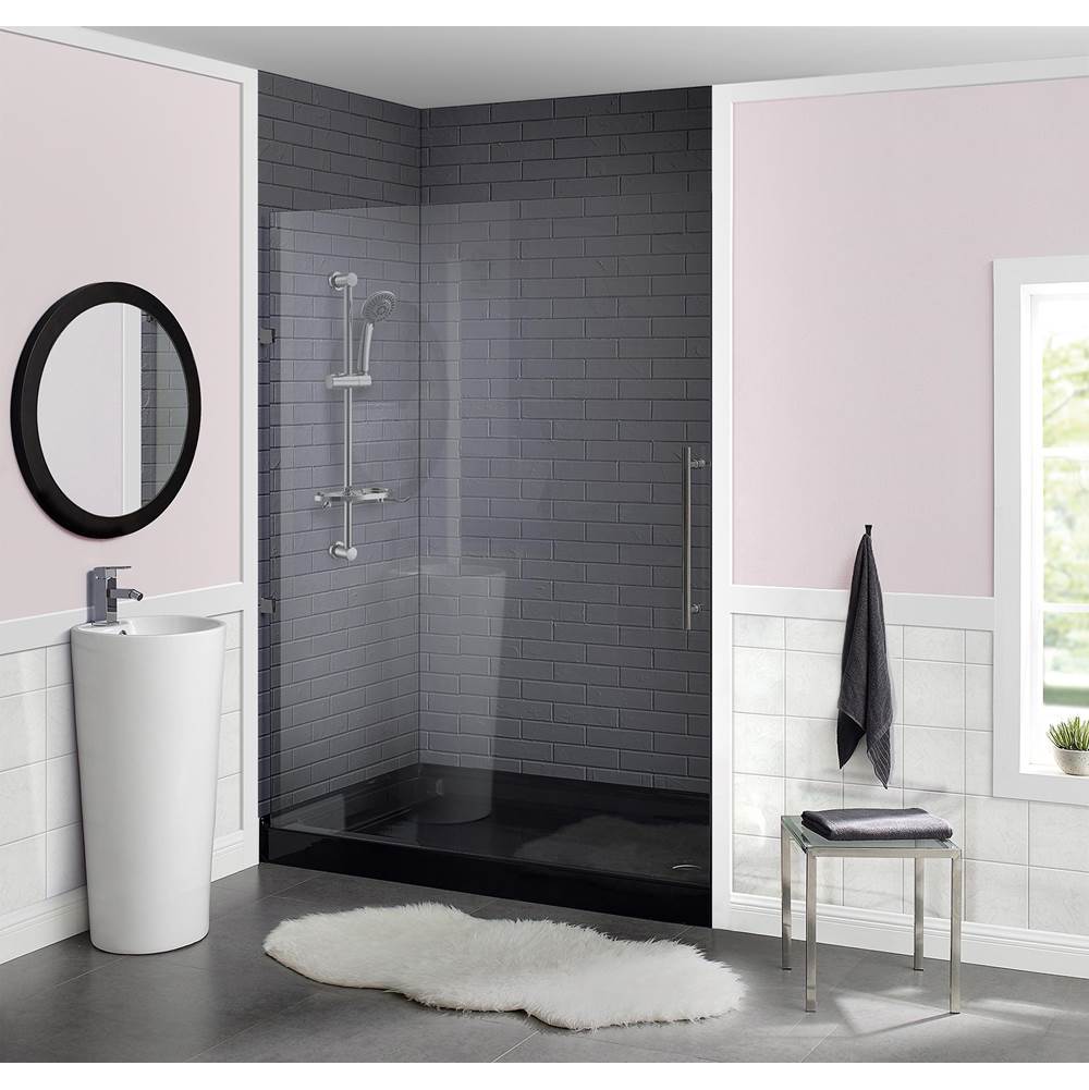 Swiss Madison Voltaire 60 X 32 Acrylic Black, Single-Threshold, Right-Hand Drain, Shower Base