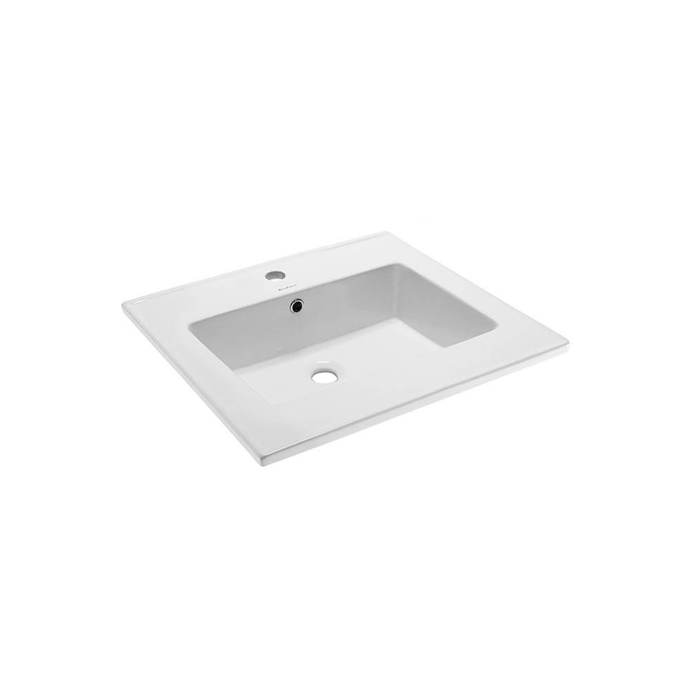 Swiss Madison Swiss Madison SM-VT327 Voltaire 25'' Vanity Top Sink with Single Faucet Hole