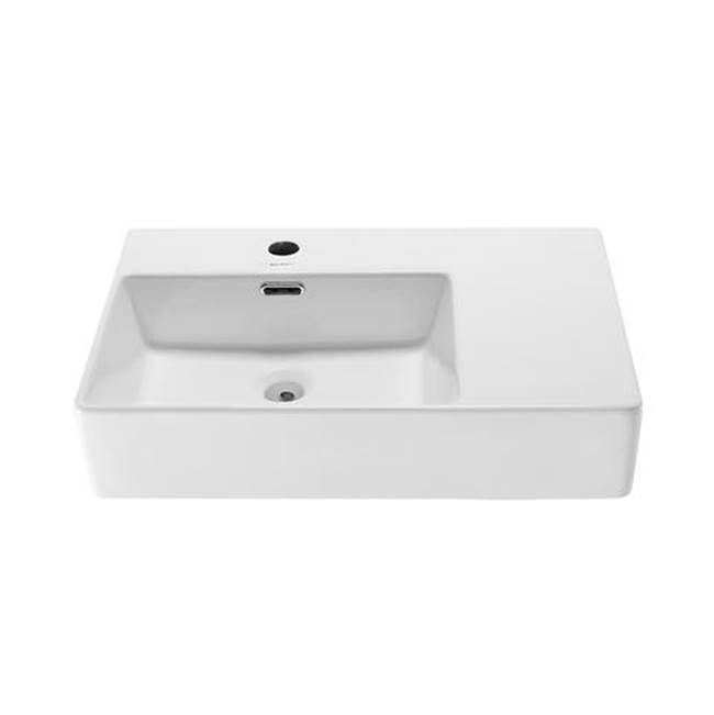 Swiss Madison Swiss Madison SM-WS322 St. Tropez 24'' x 18'' Ceramic Wall Hung Sink with Left Side Faucet Mount