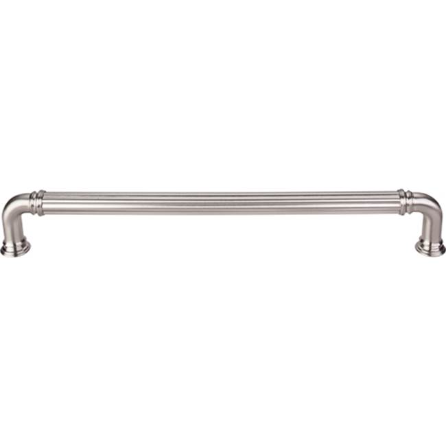 Top Knobs Reeded Appliance Pull 18 Inch (c-c) Brushed Satin Nickel