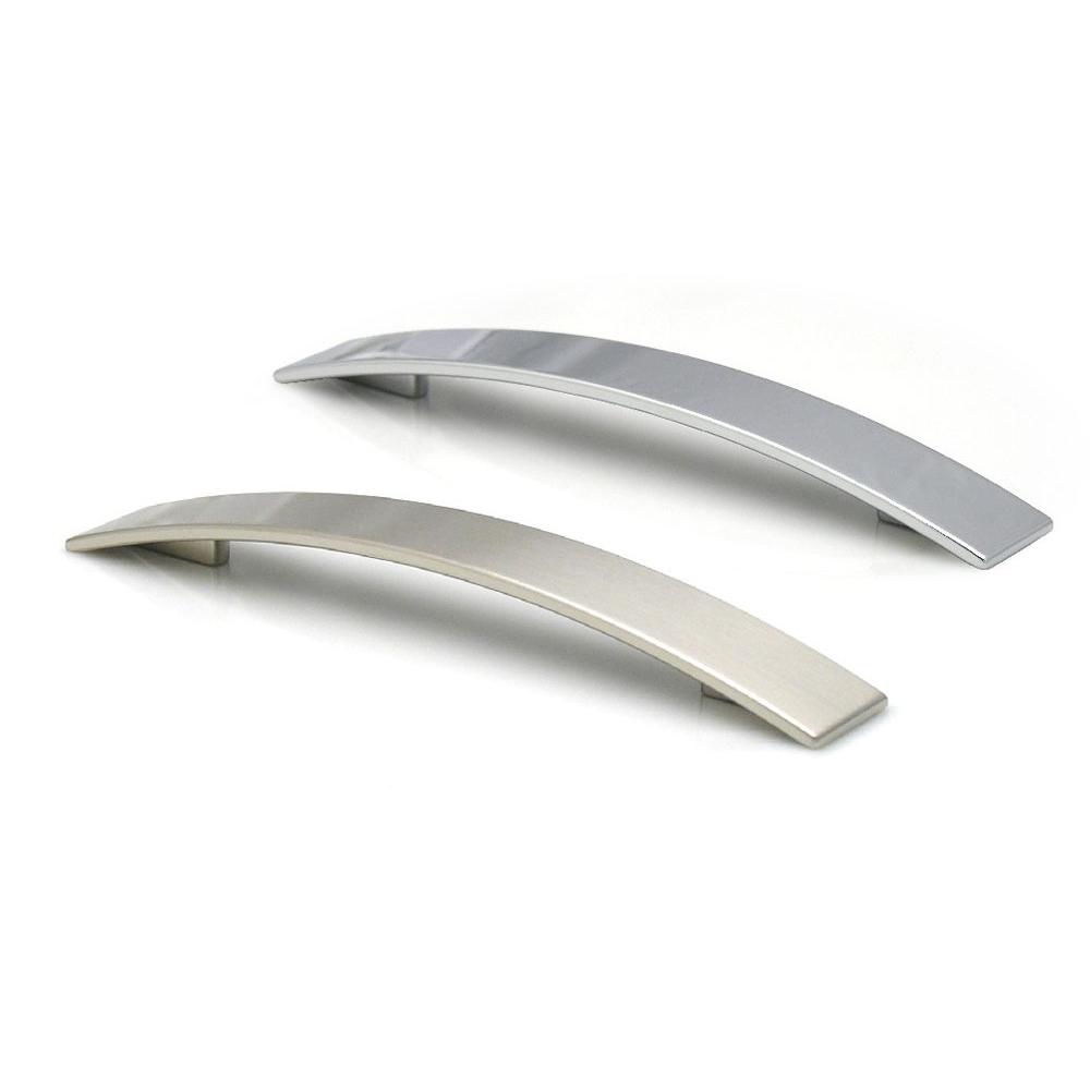 Topex Bow Shaped Pull 160mm or 192mm Polished Satin Nickel