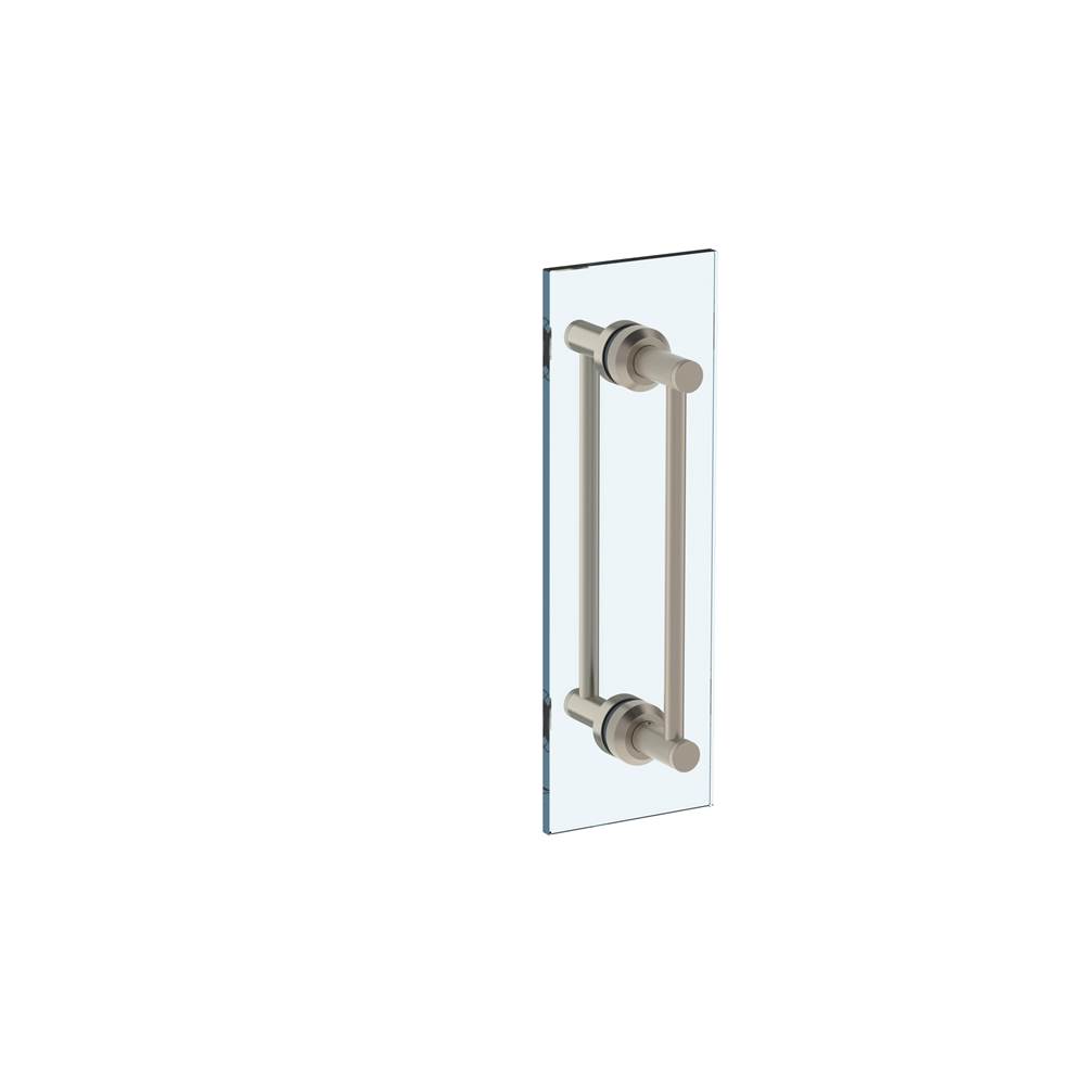 Watermark Urbane 12'' double shower door pull/ glass mount towel bar