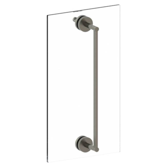 Watermark Brooklyn 24'' shower door pull with knob/ glass mount towel bar with hook