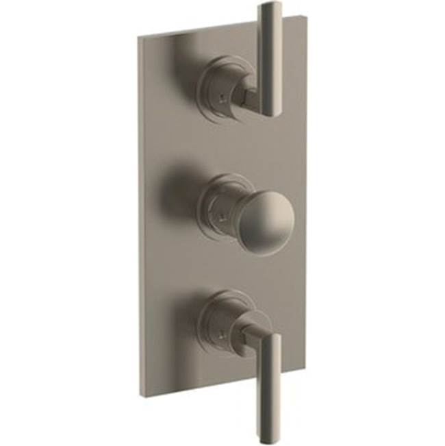 Watermark Wall Mounted Thermostatic Shower Trim with 2 built-in controls, 6 1/4'' x 12''