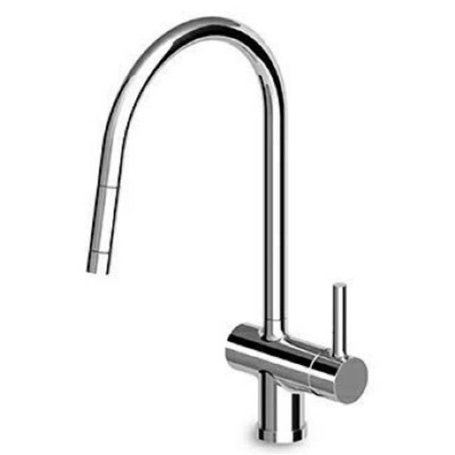 Zucchetti USA Pan single lever sink mixer with pull-out spray.